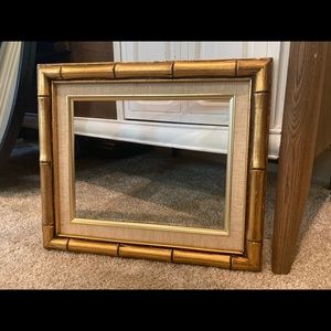 Boho gold bamboo frame